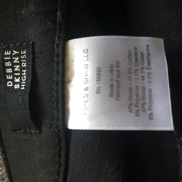 Veronica Beard Women Gunmetal NYE Black jeans Pants Debbie High Rise NWT $328 - Picture 8 of 12